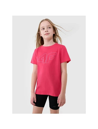 Dievčenské tričko s potlačou 4F 4FJWSS25TTSHF2176-55S