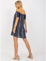 Šaty D73771M30145I tmavomodré