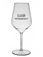 ELIXIR ANTI-BUBBLE - číry nerozbitný pohár na víno 470 ml