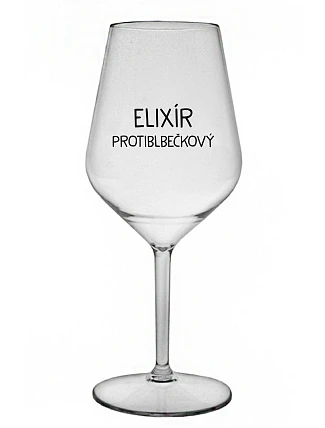 ELIXIR ANTI-BUBBLE - číry nerozbitný pohár na víno 470 ml