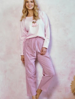 3434 DÁMSKE DLHÉ PYŽAMO ELISA S-XL