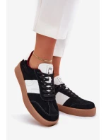 Zamszowe Sneakersy Damskie Daniel Lopez Just Dare SS2D4021 Czarne