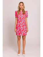 M856 Viacfarebné mini šaty - model 2