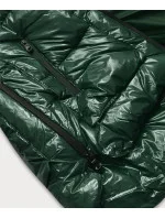 Dámska maľovaná prešívaná bunda Dark Green (7697)