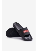 Klapki Męskie Z Logo Big Star OO174028 Czarne
