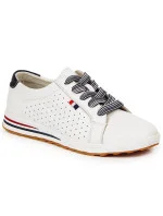 Dámske kožené tenisky PAW312 White - Filippo