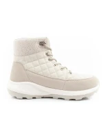 Lee Cooper dámske zimné športové topánky zimné trekkingové zateplené krémové dámske z eko kože