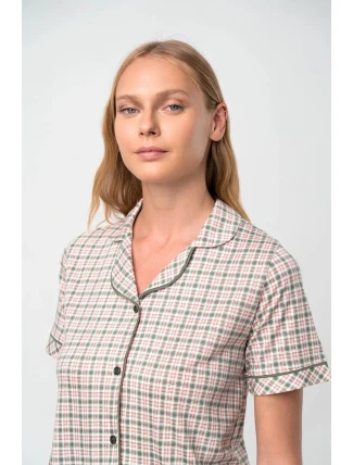 Vamp - Kockovaná nočná košeľa - Picnic 18217 - Vamp Vamp - Kockovaná nočná košeľa - Picnic 18217 - Vamp